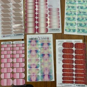 Jam berry Nail wraps. 13 New Sheets and 3 half sheets.